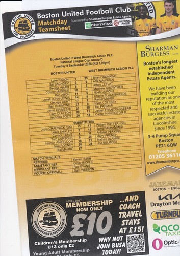 Boston united west bromwich - united,