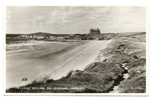 Vintage fistral bay postcard - vintage,