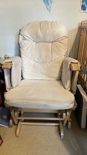 Nursing Glider Rocking Chair with Footstool Nursery Armchair