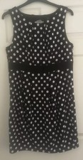 Kardashian Kollection Black And White Spotty Dress Size 16