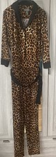 Ruth Langsford Revere Collar Leopard Print Shirt Jumpsuit With BeltUK 14 QVC NEW