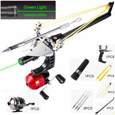 Bowfishing Slingshot Catapult Kit Reel/Fish Darts/Laser Sight for Slingbow Shoot