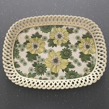 Vintage 1970 Tray, Vintage Floral Tea Tray.  Fairline Vintage Tray