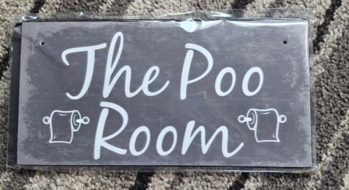 Toilet door sign plaque the - door,