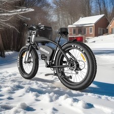 26" Fat Tyre MTB 37MPH 🚀 48V OffRoad 12OOw Bike 17.5Ah Bike Men Hidoes B