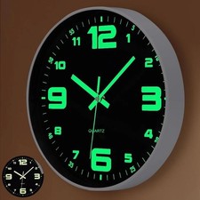 12" Round Luminous Wall Clock
