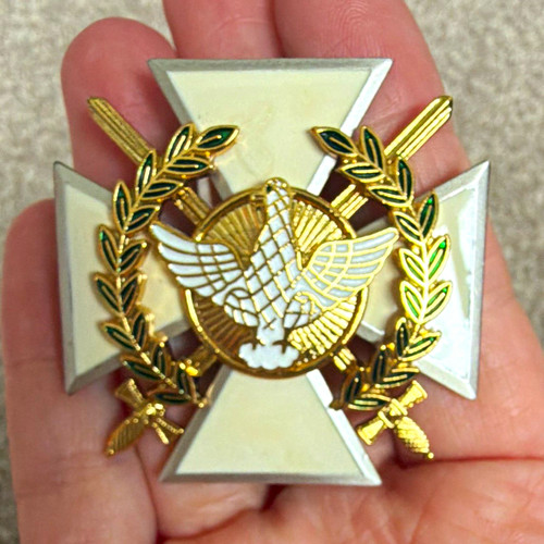 Military enamel cross - enamel,