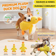 Interactive Dog Plush Duck Toy