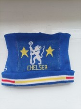 Vintage Chelsea rangers 1980,s Football  Ski Hat Bobble Beanie 