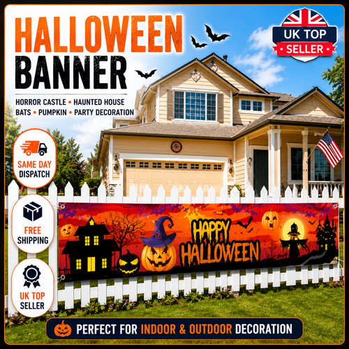 Halloween banner horror - horror, castle
