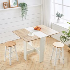 Multifunctional Foldable & Expandable Wooden Dining Table – Space-Saving Design