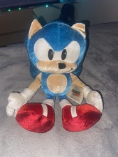 RARE Tomy Sonic 25th Anniversary Classic Sonic Plush toy shiny (FACTORY REJECT) 