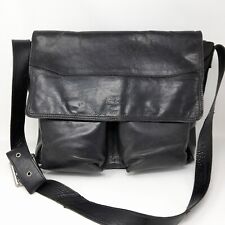 Gianni Conti Leather Satchel Bag black Messenger