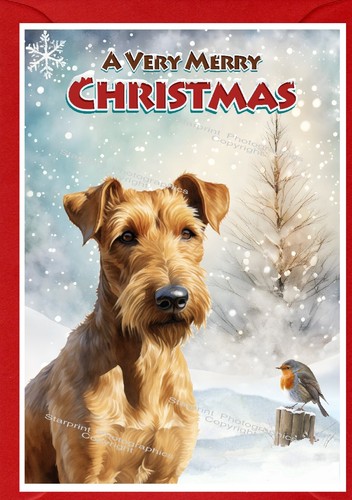 Irish terrier dog - terrier, 6")