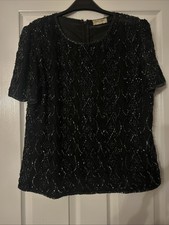 Ladies Bonmarche Black Sparkly