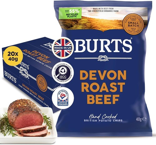 Burts devon roast beef - burts, crisps