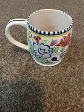 Vintage Poole Pottery Mug Painter's Mark B N DOLPHIN BACK STAMP VGC