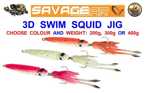 Savage gear swim squid - 3d,