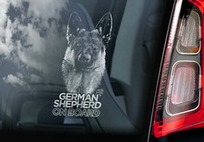 German Shepherd Car Sticker -