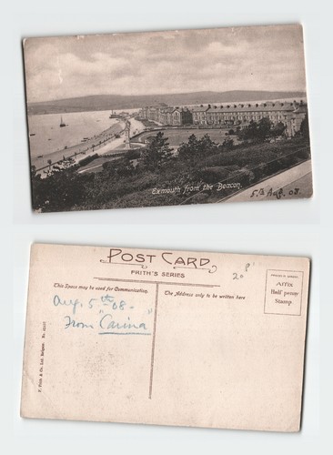 Vintage postcard exmouth from - exmouth,