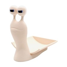 3D Crafted Shell Bathroom Paper Roll Stand Contemporary Bath Storage Solution