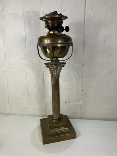 Antique duplex brass - oil, lamp