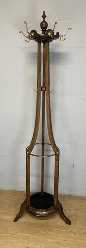 Edwardian oak coat - , stick