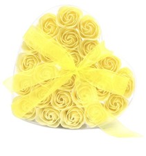 24 Yellow Rose Soap Flowers