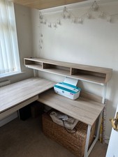 JTF Wooden Corner Office Desk - Oak