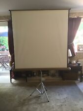 Vintage Projector Screen 50"X50" with attached Tripod