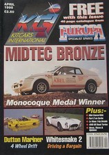 Kitcars International April 1995 featuring Dutton Mariner, Midtec, Mini, Pilgrim