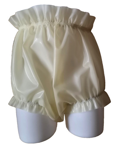 Rubber frilly briefs - frilly, latex