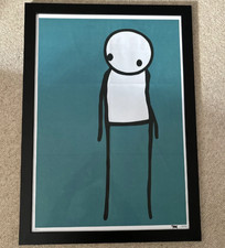 Stik hand signed “Deep” Ltd edition poster (Don’t Panic, 2011) framed, photo COA