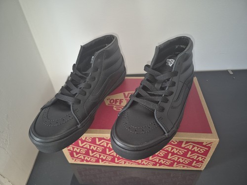 Vans sk8 mid black - suede, upper