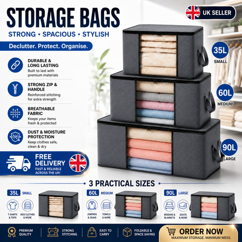 Large storage bags for clothes - storage,