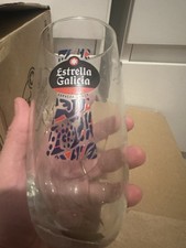 Estrella Lager Beer Glass: Box of 6 Brand New