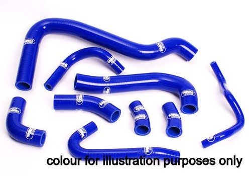 Black samco silicon rad hoses - samco,