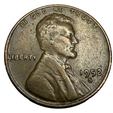 1952 S Lincoln Cent Average