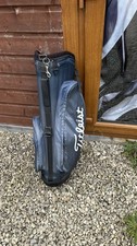 Titleist Golf Carry Stand Bag 4-Way Navy Blue Used
