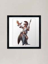 Athena greek goddess Framed