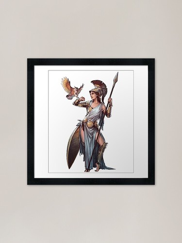 Athena greek goddess framed - greek,