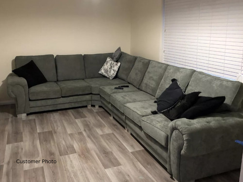 Grey corner sofa seater - grey,