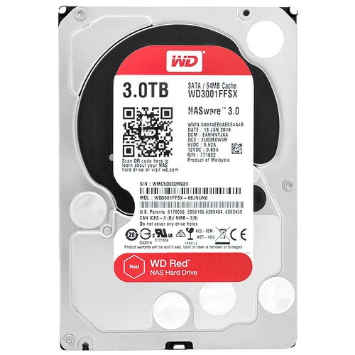 Western digital red pro 3tb - red,