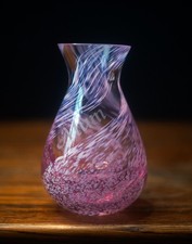 Caithness Pink Swirl Art Glass