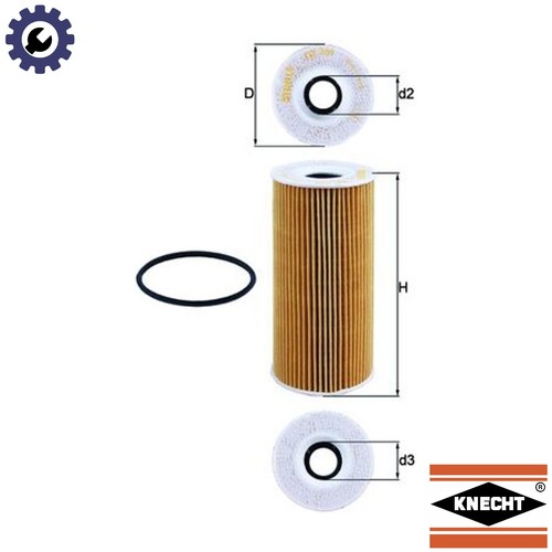 Oil filter 366d - ox, for