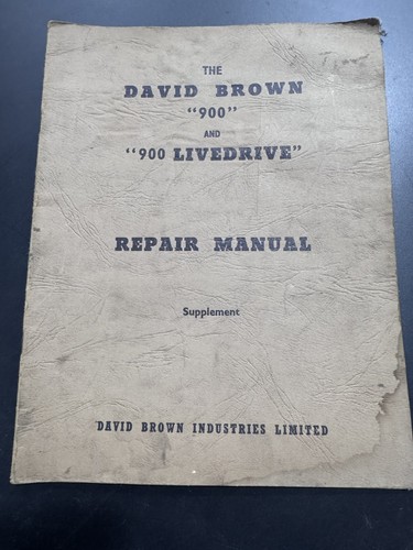 David brown repair - brown, manual