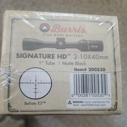 Burris signature rifle - signature, hd