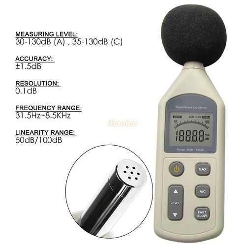 Digital sound level - digital, meter
