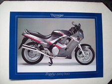 TRIUMPH MOTORCYCLES 1990 TROPHY 1200/900 Sales Specification Leaflet, Classic  