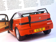 ALFA ROMEO SZ ICON - FRAMEABLE COLLECTIBLE ORIGINAL CLASSIC CAR MODEL REVIEW